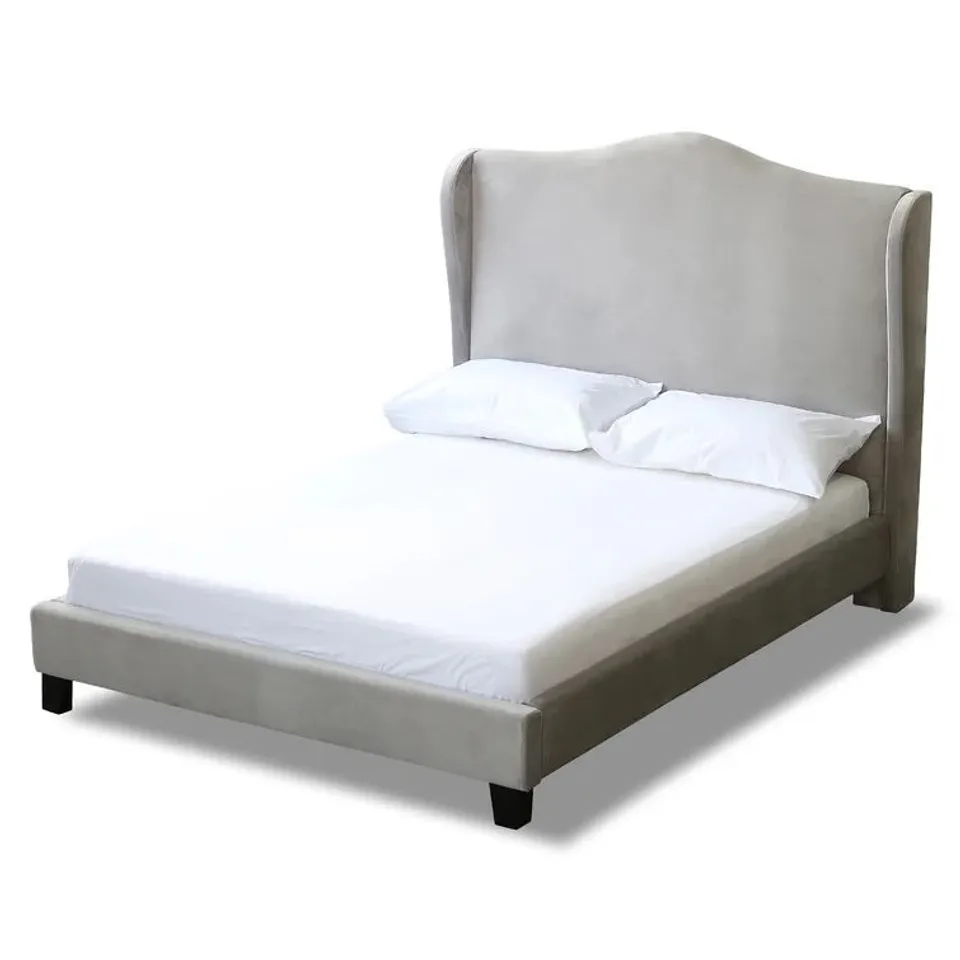 BOXED CUBBINDALL UPHOLSTERED KING BED FRAME (2 BOXES)