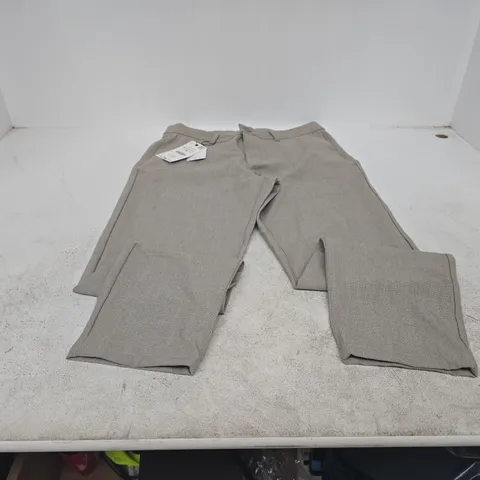 ZARA GREY TROUSERS, EU 42 (UK 32)