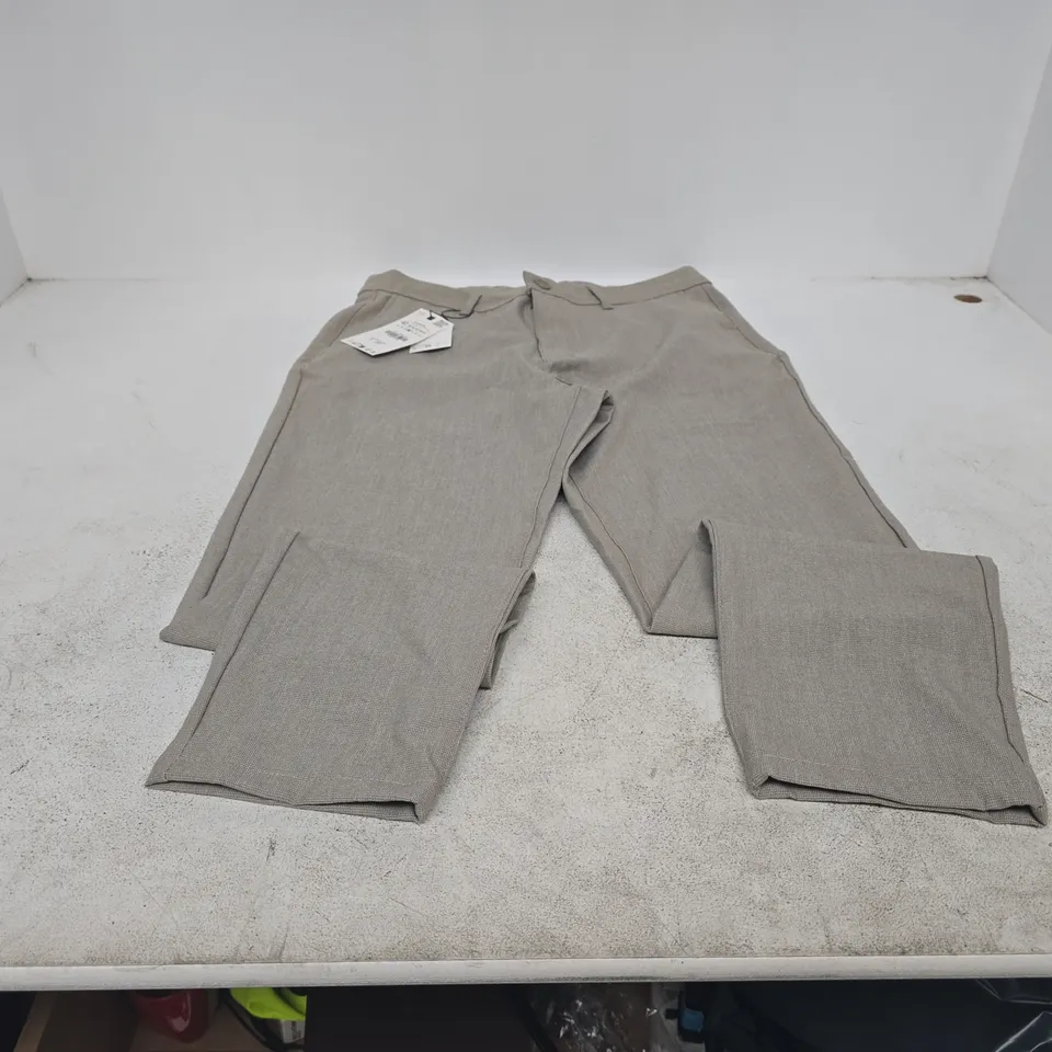 ZARA GREY TROUSERS, EU 42 (UK 32)