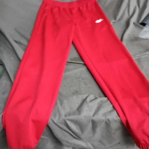 NIKE RED JOGGING TROUSERS WITH LOGO SIZE L