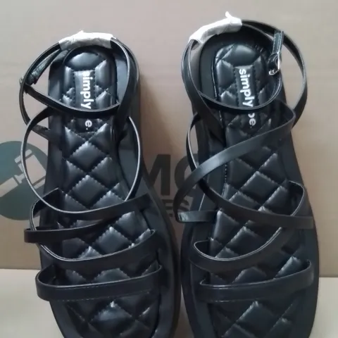 BOXED BRAND NEW APPROXIMATELY 6 SIMPLY BE PHEOBE WIDE SHOES BLACK SIZE 9