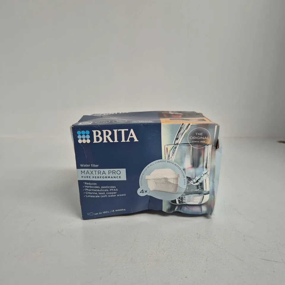 BRITA MAXTRA PRO WATER FILTER CARTRIDGES PACK OF 4