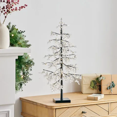JM BY JULIEN MACDONALD TABLETOP FAUX CRYSTAL TREE BLACK