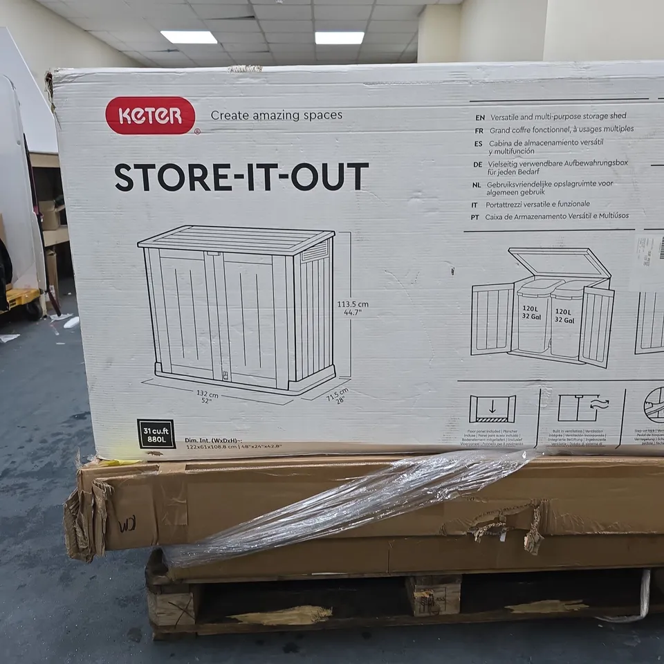 KETER STORE-IT-OUT GARDEN STORAGE SHED (BOXED)