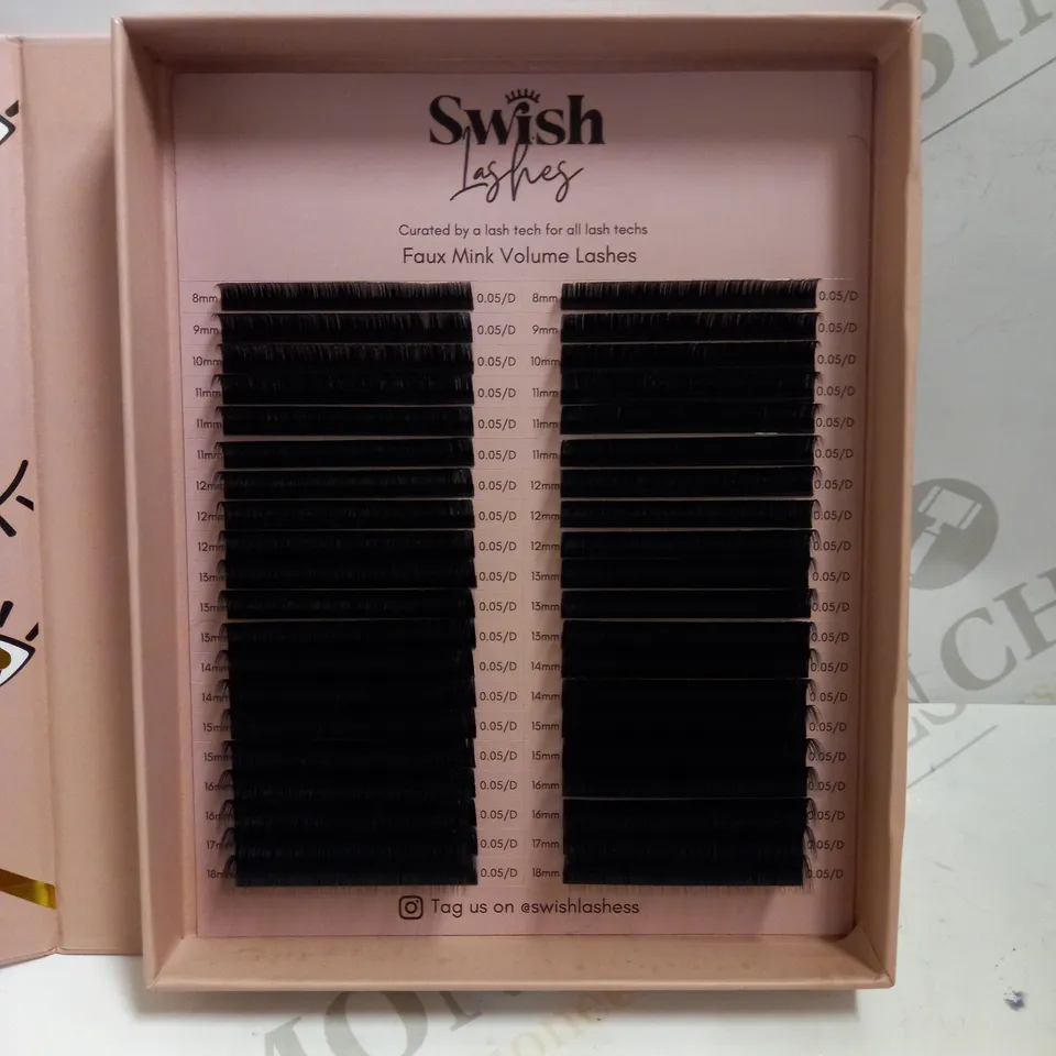 SWISH LASHES DOUBLE TROUBLE LUXE FAUX MINK VOLUME LASHES - 40 ROWS