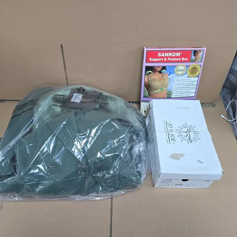 LARGE QUANTITY OF ASSORTED ITEMS TO INCLUDE FAUX FUR COAT, SUPPORT BRA, JO & JOE SHOES, ETC - COLLECTION ONLY