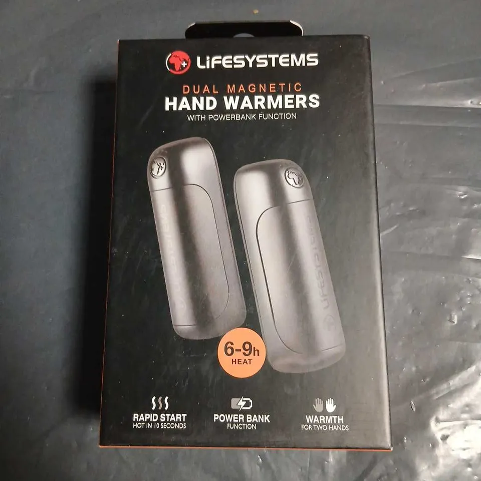 LIFESYSTEMS DUAL MAGNETIC HAND WARMERS WITH POWER BANK FUNCTION – BOXED