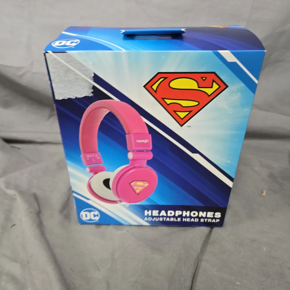 SEALED DC COMICS SUPERMAN CHILDRENS HEADPHONES
