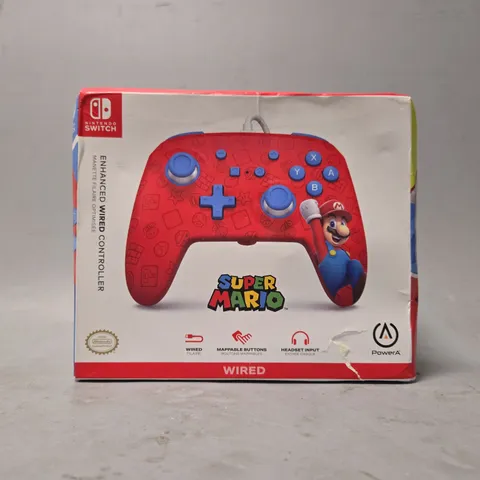 SEALED NINTENDO SWITCH SUPER MARIO WIRED CONTROLLER