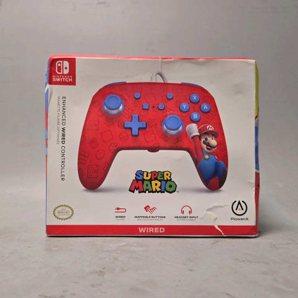 SEALED NINTENDO SWITCH SUPER MARIO WIRED CONTROLLER 
