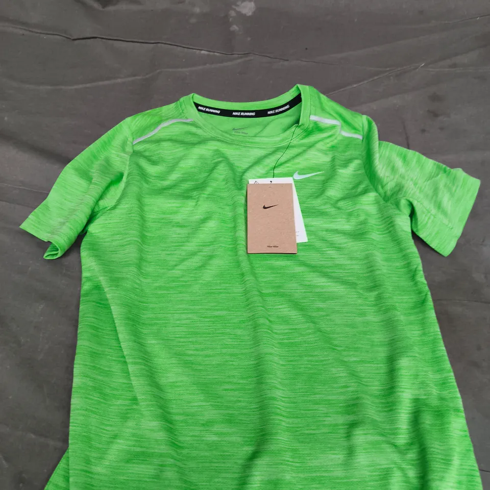 NIKE KIDS RUNNING T-SHIRT – NEON GREEN - KIDS M