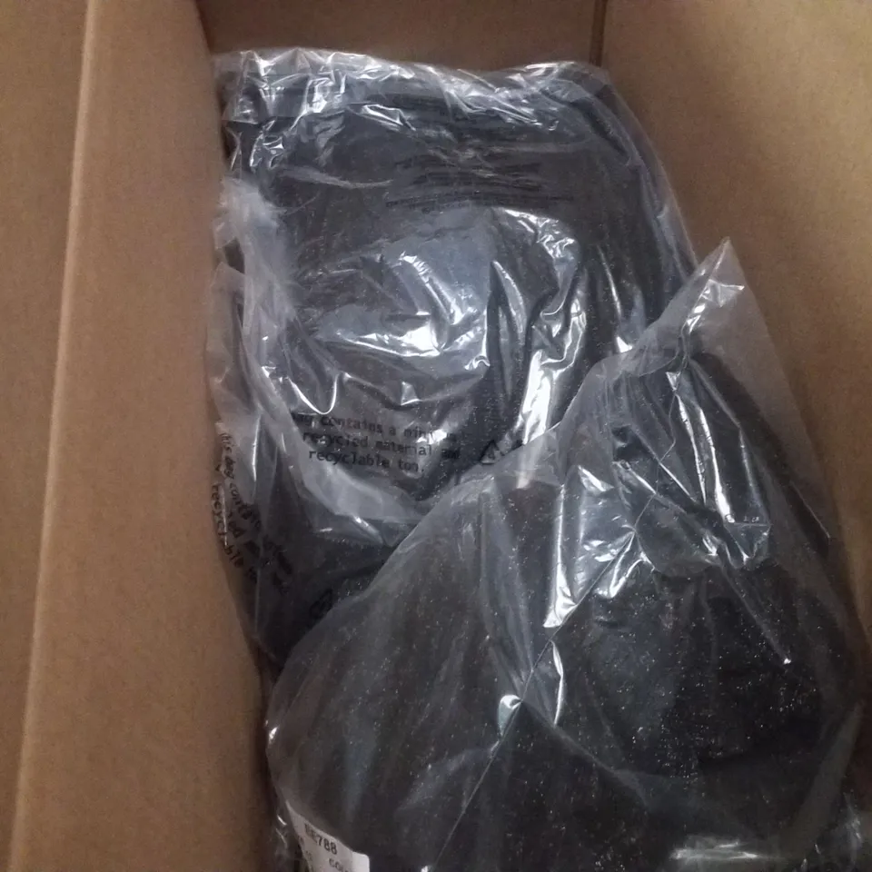 BOX CONTAINING APPROXIMATELY 8 BRAND NEW JD WILLIAMS BLACK GLITTER MAXI SKIRT - SIZE 12