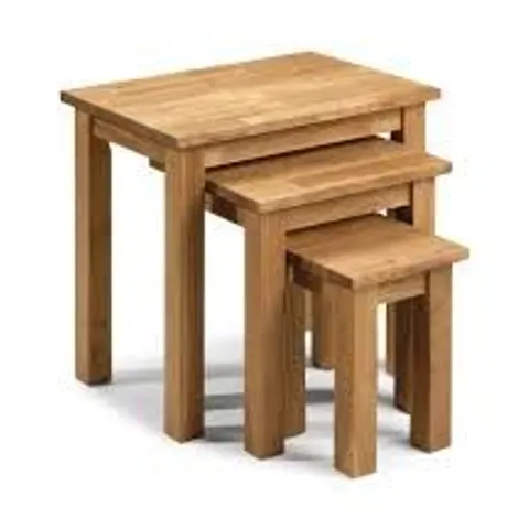 BOXED JULIAN BOWEN COXMOOR NEST OF TABLES SET OF 3 - OAK (1 BOX)