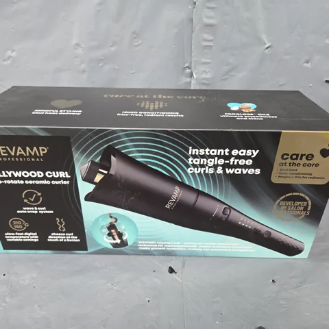 BOXED REVAMP HOLLYWOOD CURL AUTO-ROTATE CERAMIC CURLER CL-2000X-GB 