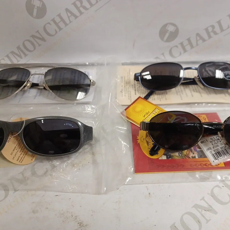BOX OF APPROX 6 ASSORTED SUNGLASSES TO INCLUDE 6105 GREY, 4486M SILVER, 4293 BLACK, 4358 BLUE 