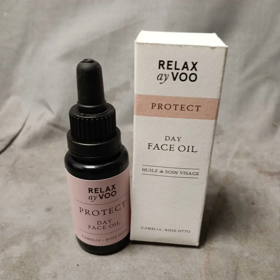 BOXED RELAXAYVOO PROTECT DAY FACE OIL (20ML)