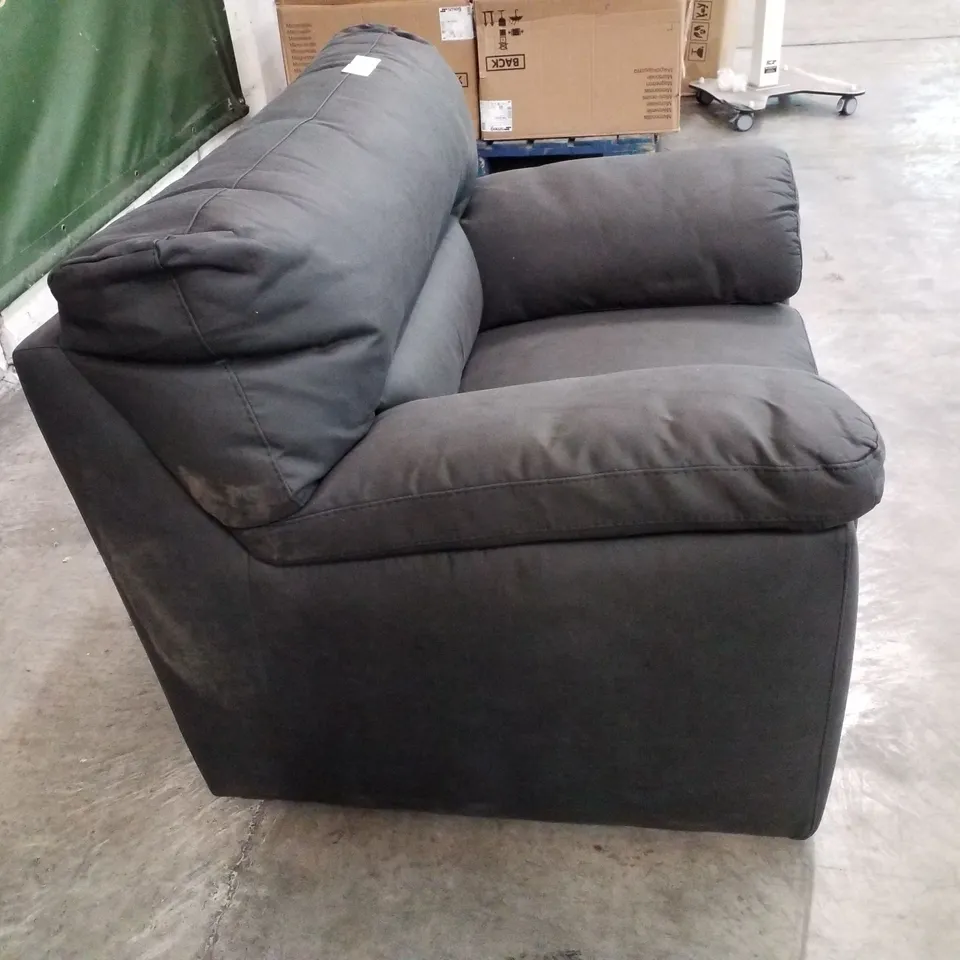 QUALITY DESIGNER ARMCHAIR - BLACK FABRIC 