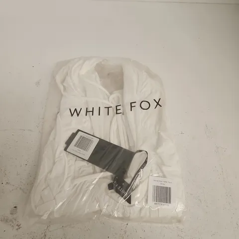 WHITE FOX MARINA GLOW HALTER TOP – WHITE – UK SIZE S