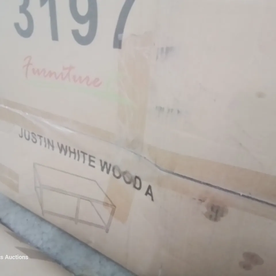 BOXED JUSTIN COFFEE TABLE WHITE 