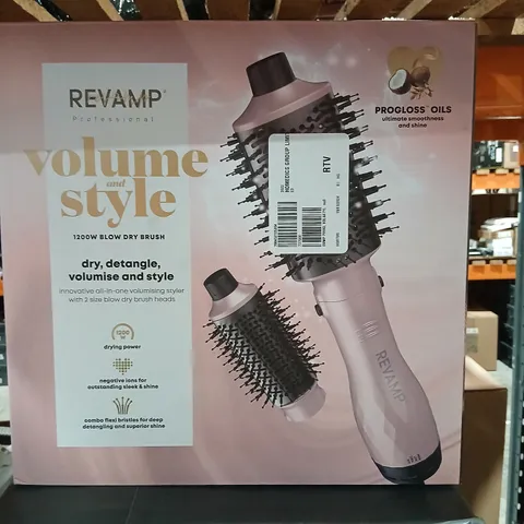BOXED REVAMP VOLUME AND STYLE 1200W BLOW DRY BRUSH