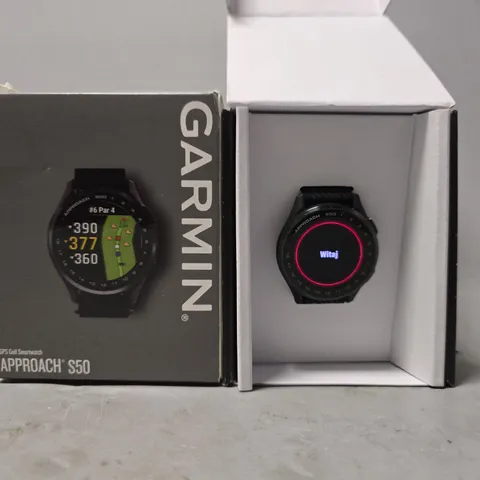 BOXED GARMIN GPS GOLF SMARTWATCH APPROACH S50