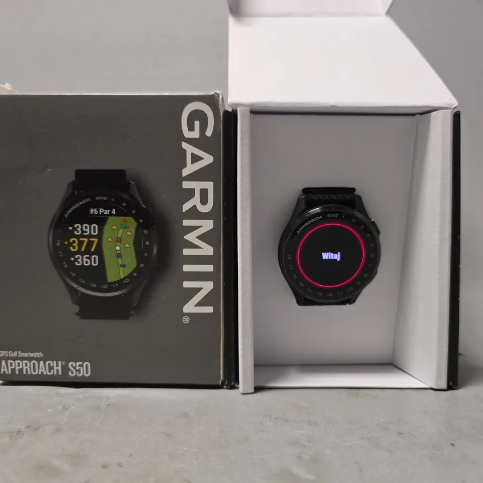 BOXED GARMIN GPS GOLF SMARTWATCH APPROACH S50