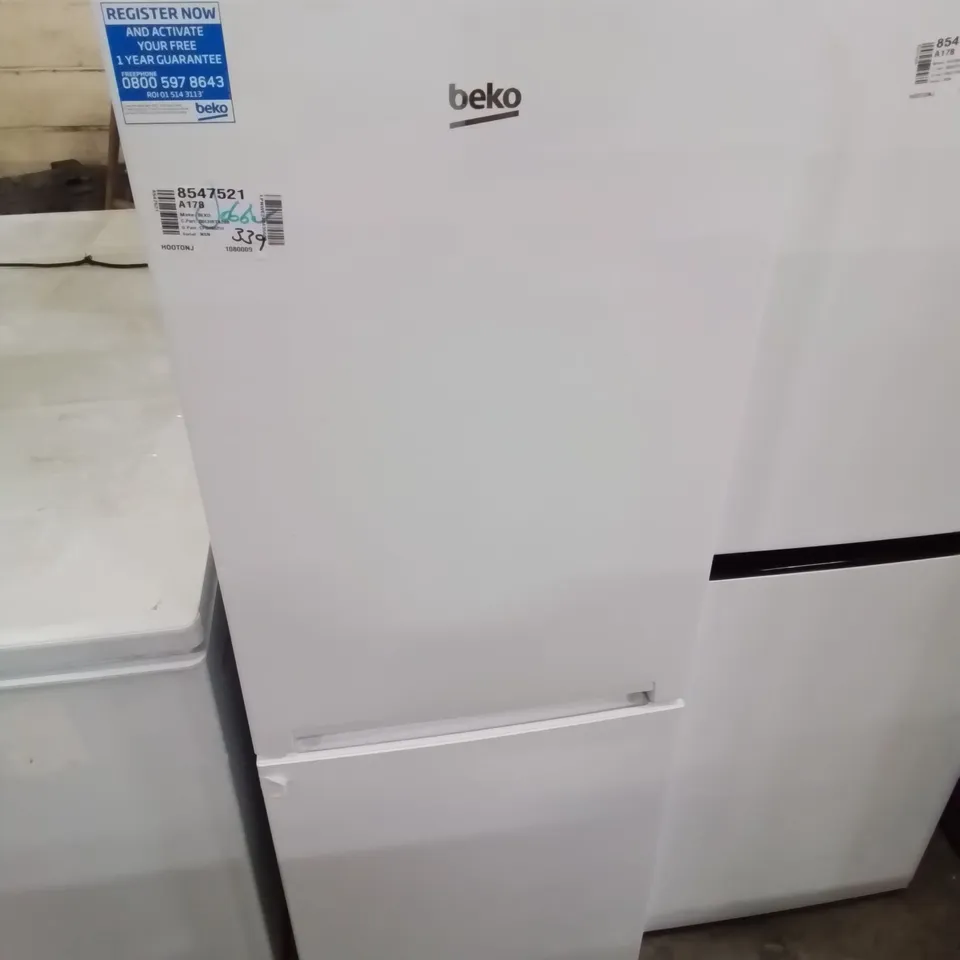BEKO CFG4552W FRIDGE FREEZER | 50/50 FREESTANDING FROST FREE | E RATED ENERGY CLASS| LARGE 220 LITRE CAPACITY | FREEZER GUARD | LED LIGHT [ENERGY CLASS E]