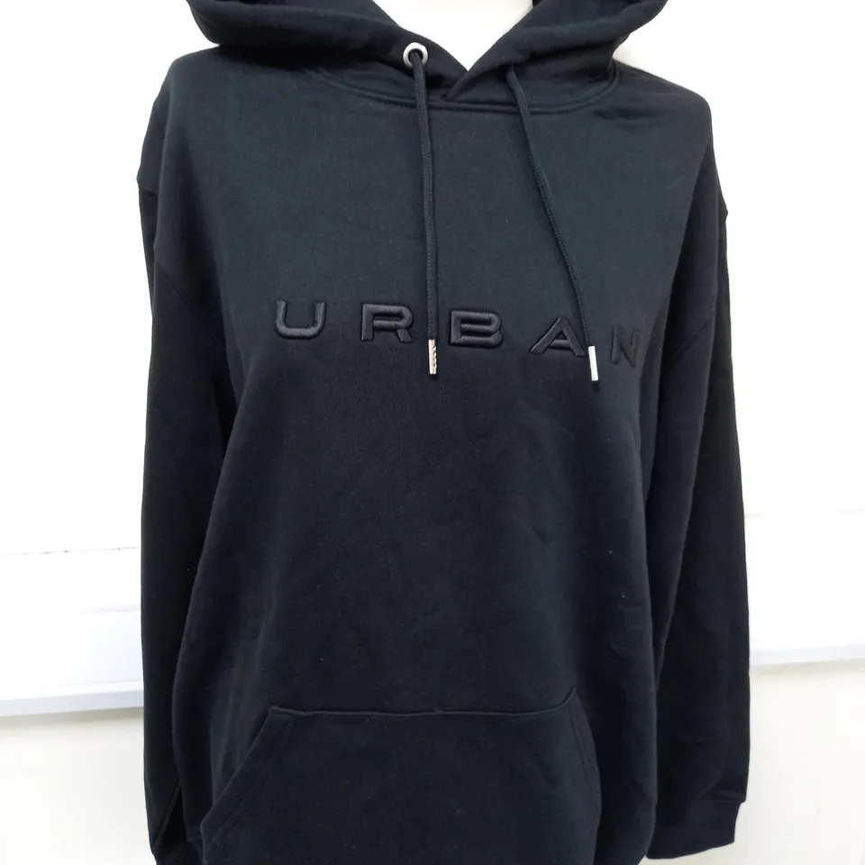 URBAN LOGO BLACK HOODIE - 3XL