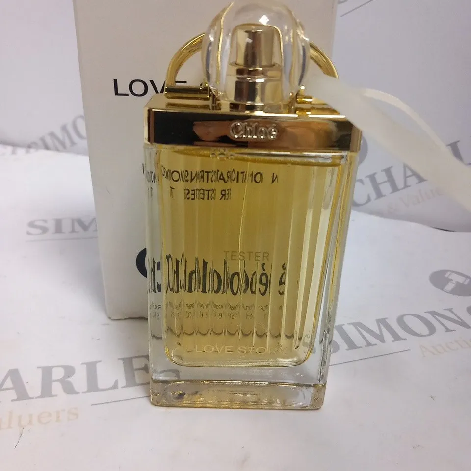 BOXED CHLOE LOVE STORY EAU DE PARFUM DEMONSTRATION TESTER 75ML