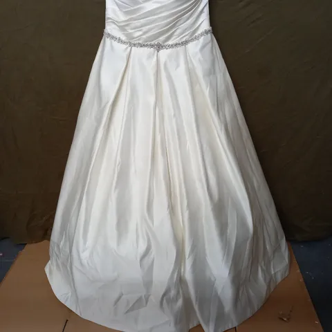 VICTORIA JANE EMBELLISHED IVORY WEDDING DRESS - UK 16