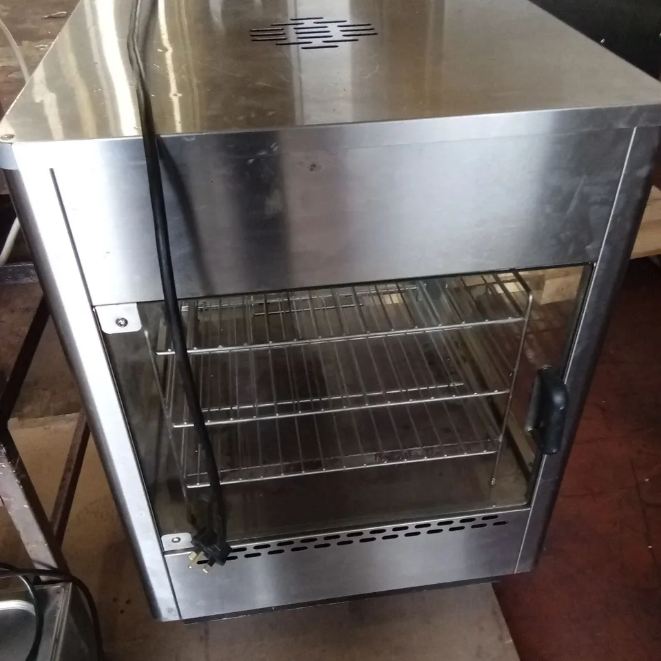 LINCAT SEAL UMS50D COUNTERTOP HEATED DISPLAY MERCHANDISER WITH STATIC RACK