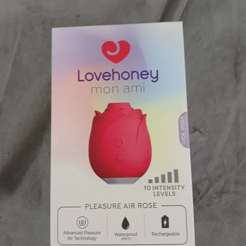 LOVEHONEY MON AMI PLEASURE AIR ROSE – RECHARGEABLE, IPX7 WATERPROOF, 10 INTENSITY LEVELS