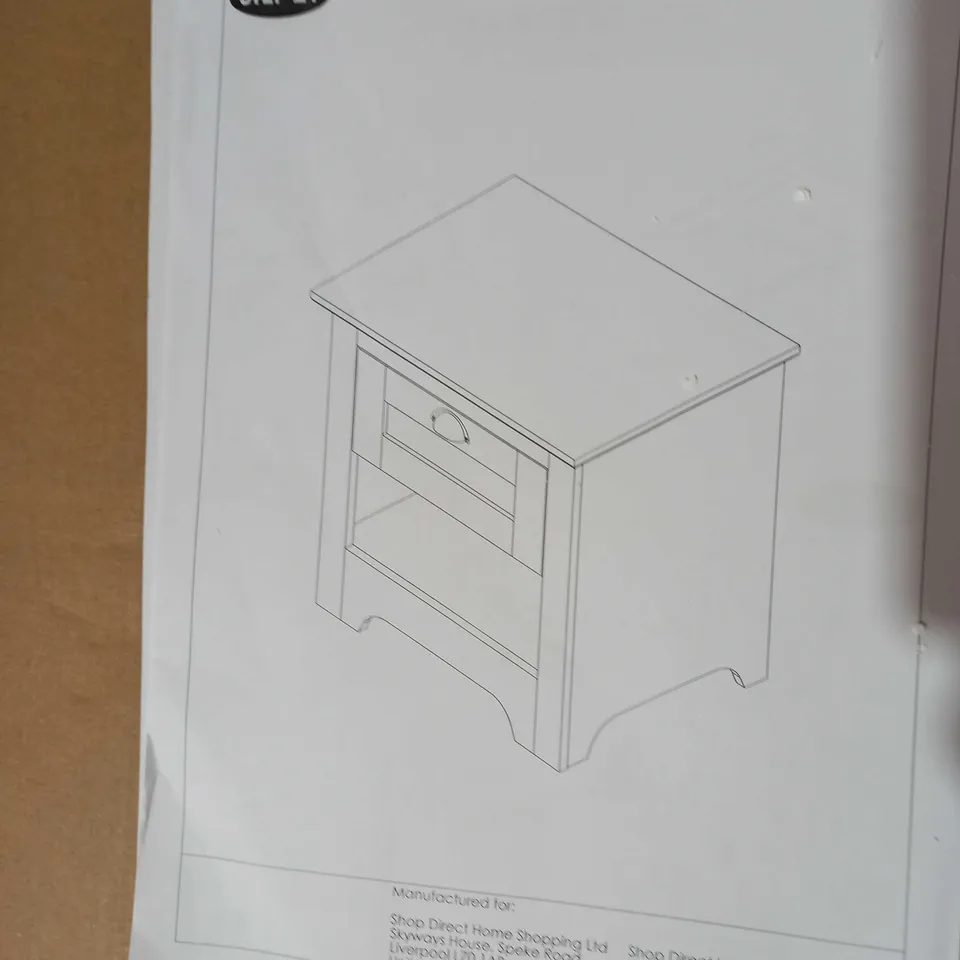 DEVON BEDSIDE DRAWER GREY WALNUT