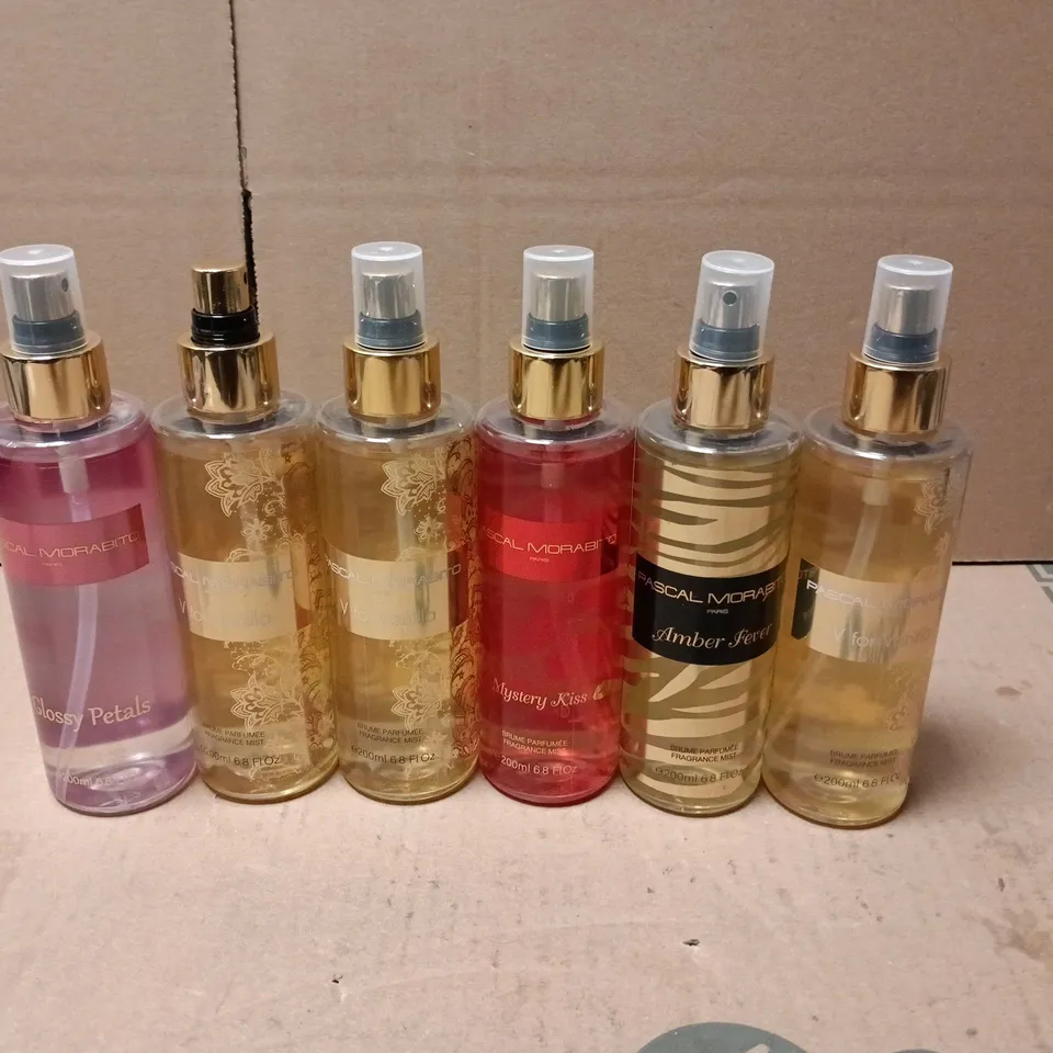 LOT OF 6 PASCAL MORABITO 200ML FRAGRANCE MISTS