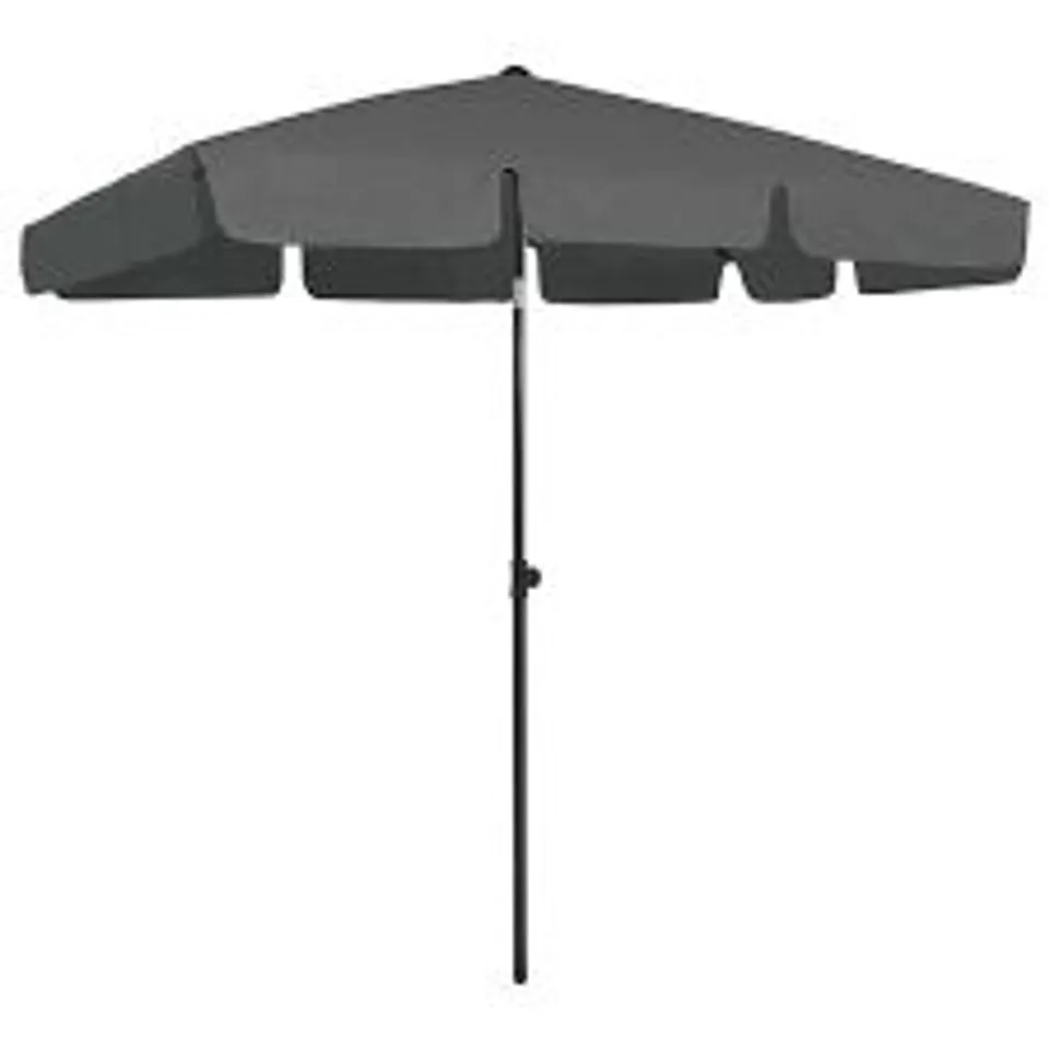 BOXED BEACH UMBRELLA - GREY (1 BOX)