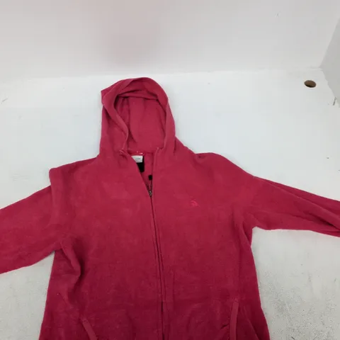 THE NORTH FACE WOMEN'S PINK HOODED FLEECE JACKET – SIZE M
