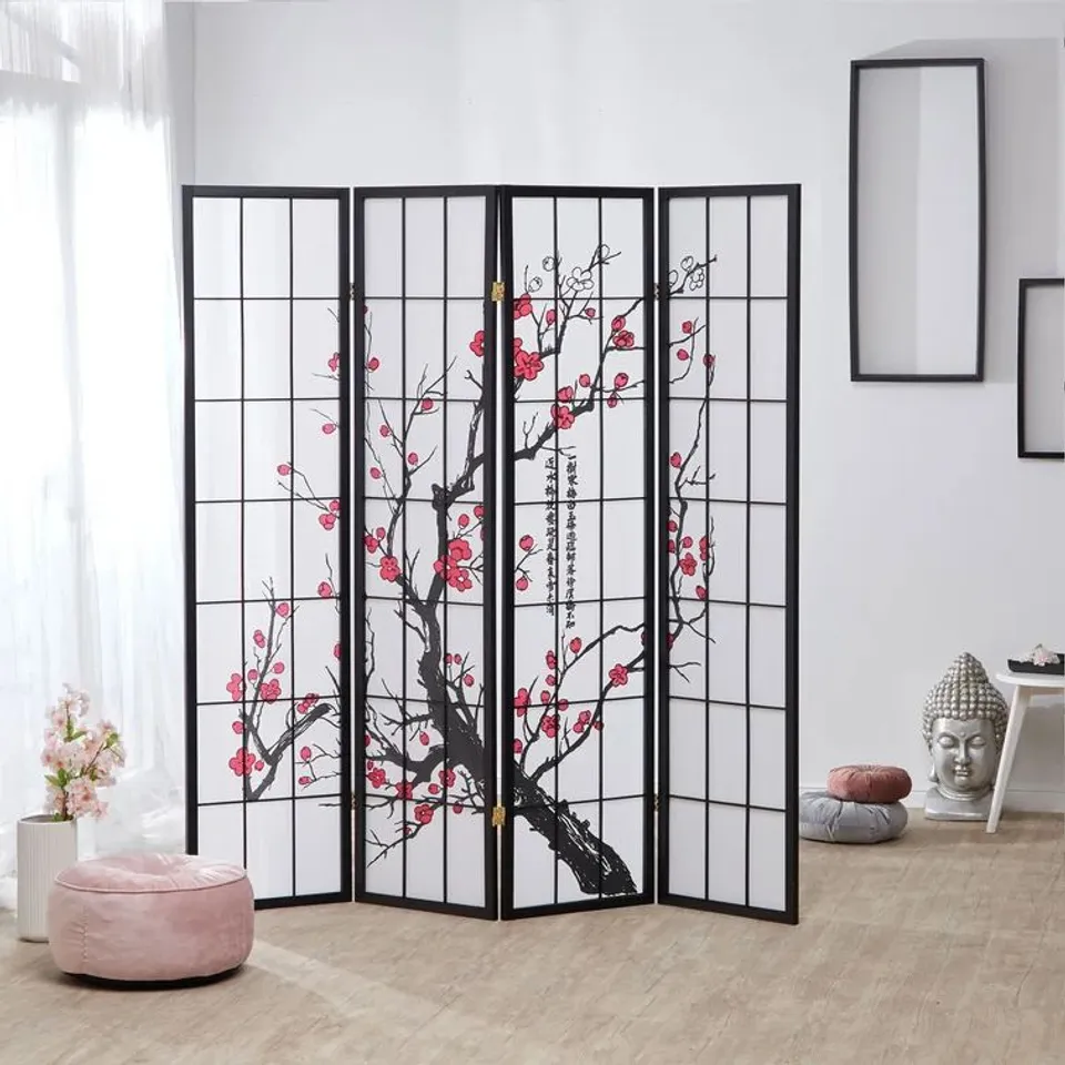 BOXED MOUFFETARD 175cm H FOLDING ROOM DIVIDER (1 BOX)