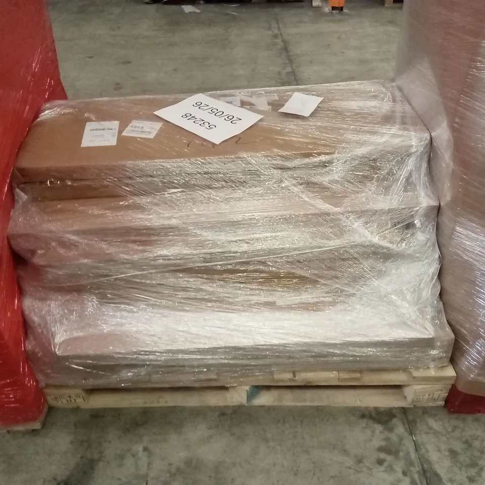PALLET OF ASSORTED HOUSEHOLD GOODS AND PRODUCTS TO INCLUDE; BOXED FURNITURE ETC