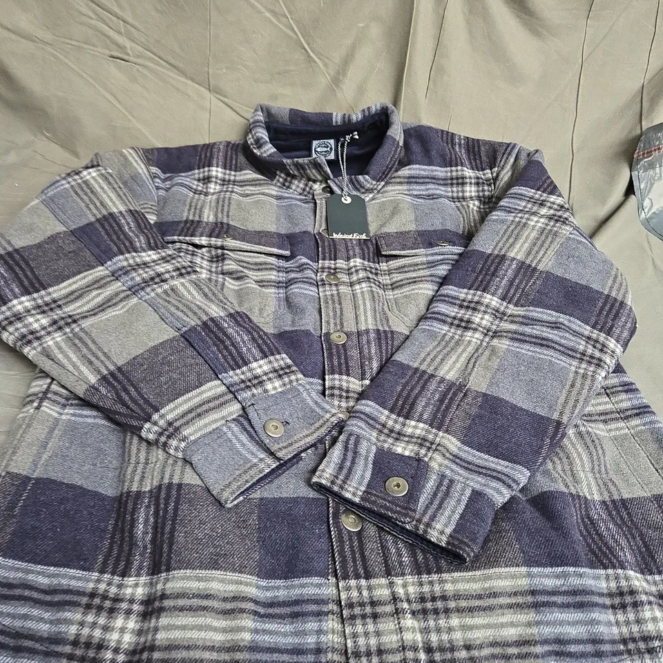 WEIRD FISH QUILTED CHECK SHACKET SIZE XL