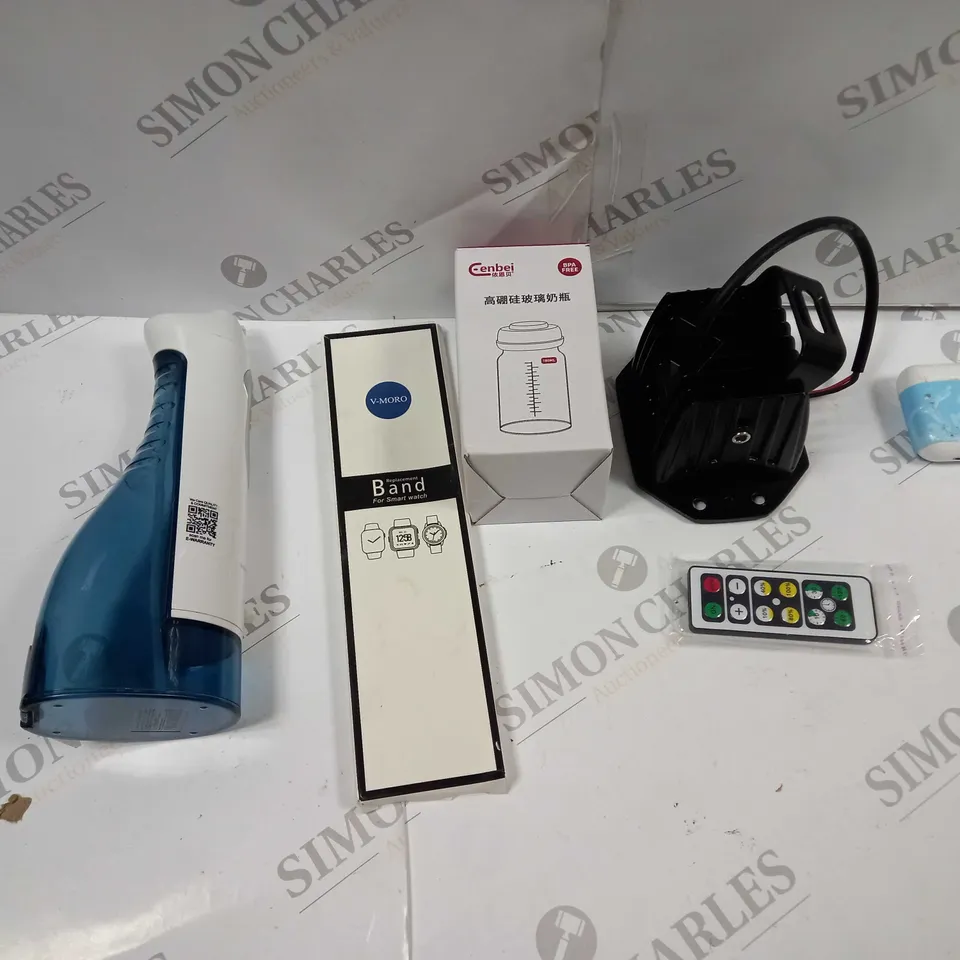 APPROXIMATELY 10 HOUSEHOLD GOODS TO INCLUDE PALOVUE SWEETFLOW, AIRPODS CHARGING CASE, AND FITNESS TRACKER ETC. 