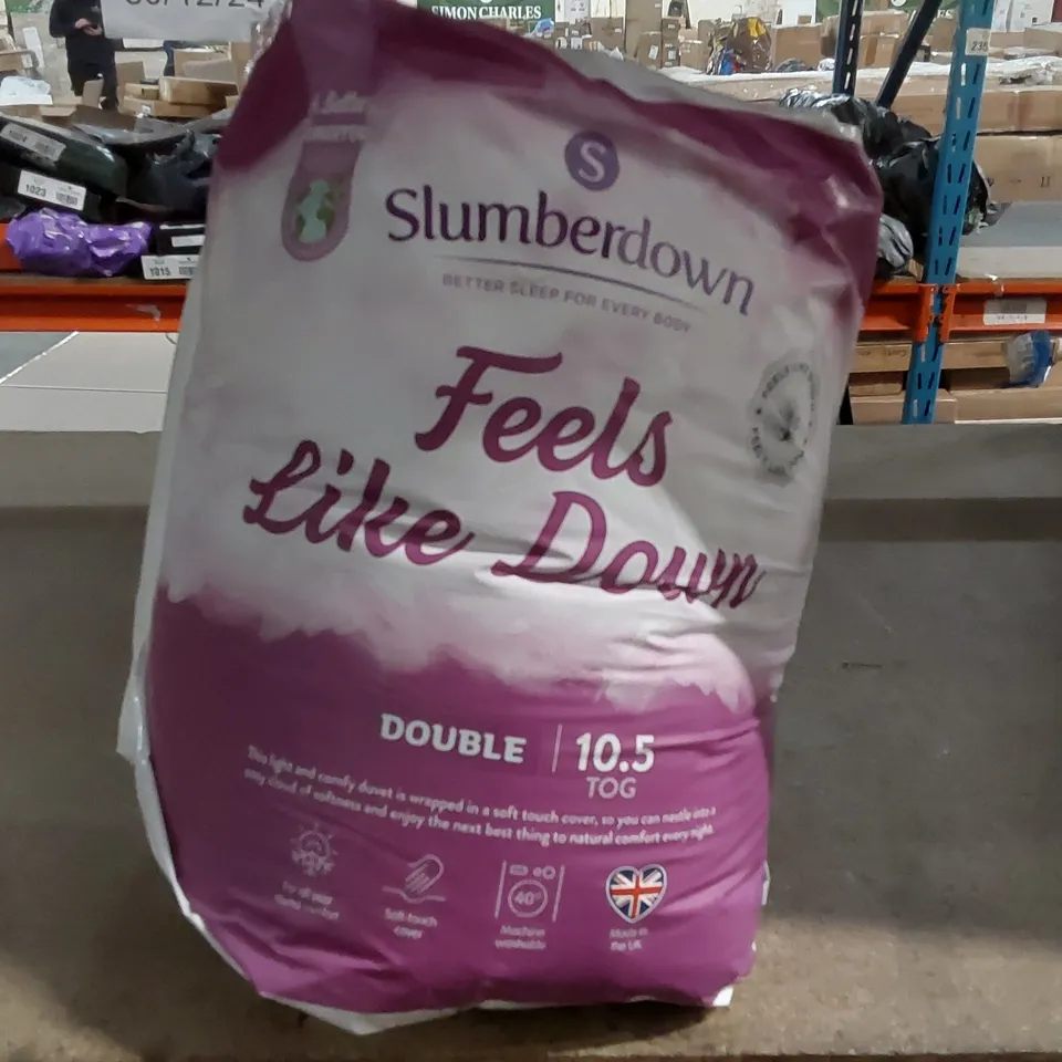 BAGGED SLUMBERDOWN FEELS LIKE DOWN 10.5 TOG DUVET // SIZE: DOUBLE 