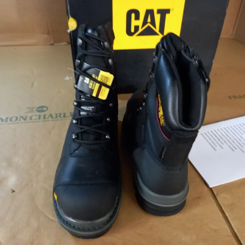 PAIR OF CAT PREMIER 8" WR TX BOOTS - UK 7