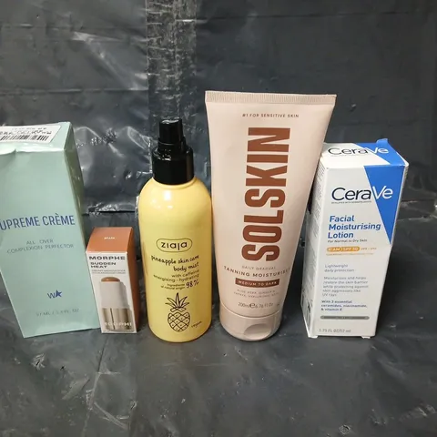 APPROXIMATEY 20 ASSORTED HEALTH AND BEAUTY PRODUCTS TO INCLUDE CERAVE MOISTURISING LOTION, SUPREME CRΓME SKIN PERFECTOR AND SOLSKIN TANNING MOISTURISER