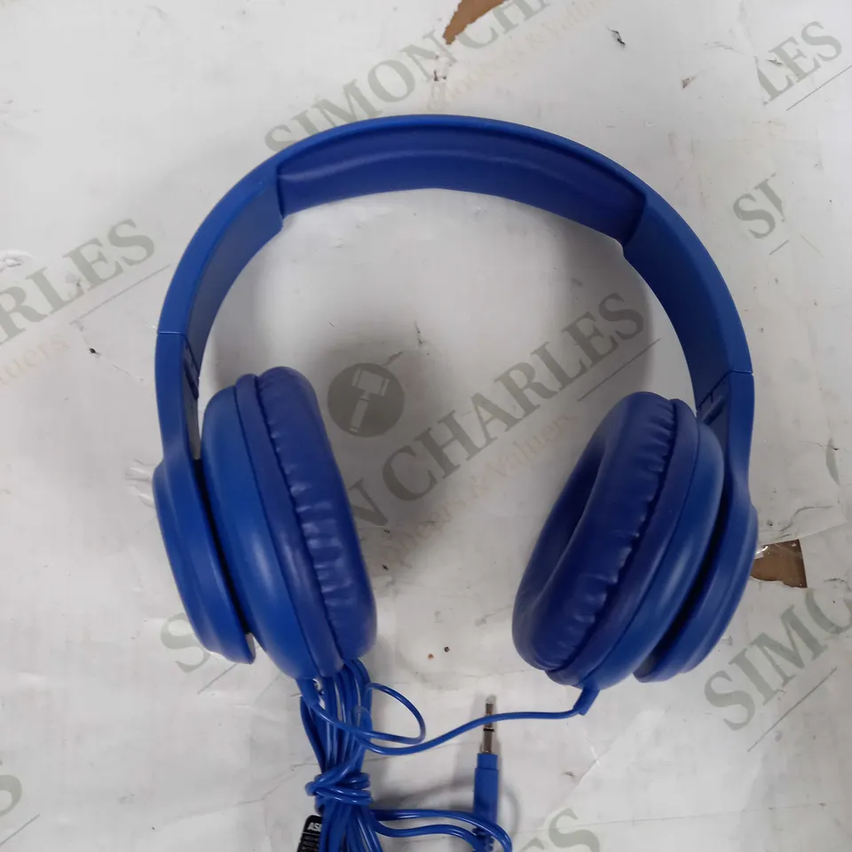 ASDA TECH WIRED HEADPHONES BLUE