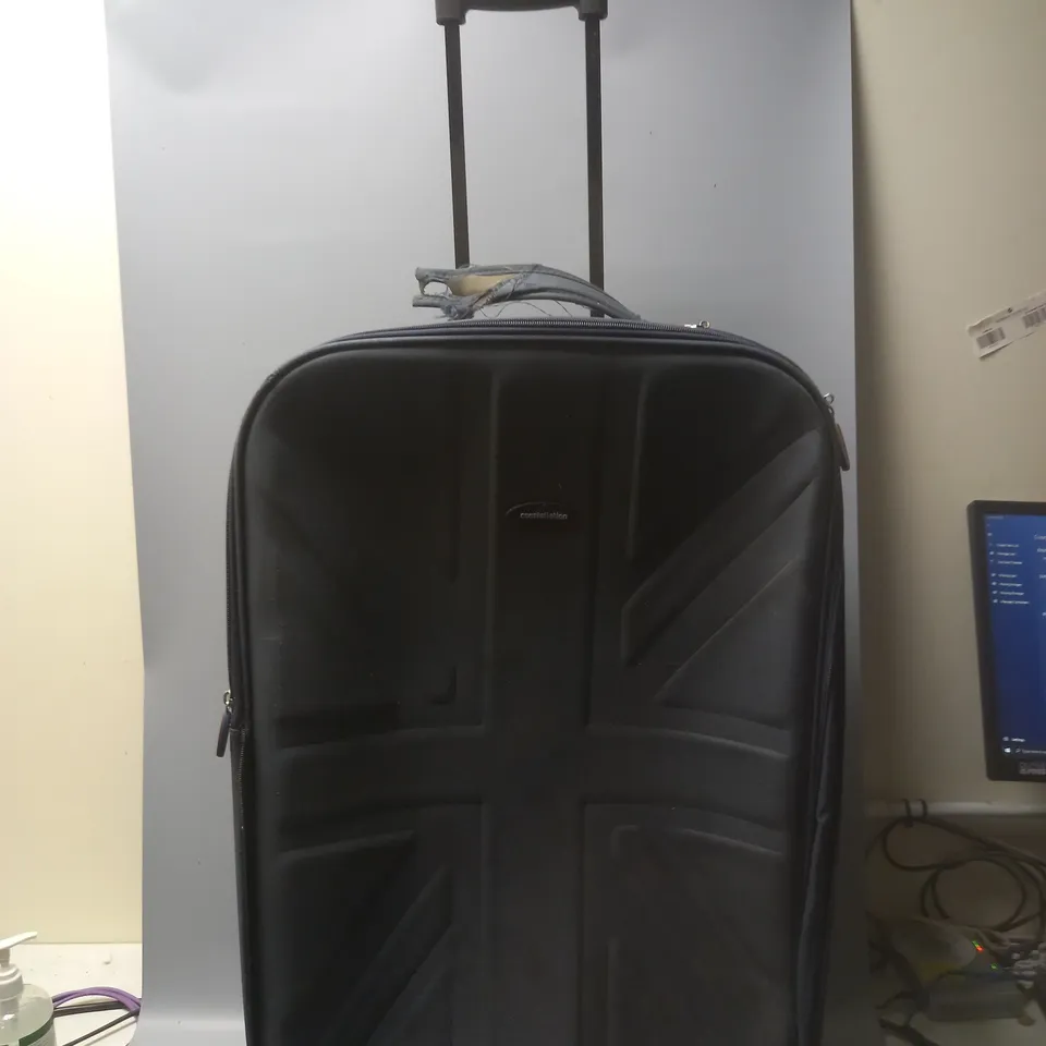 LARGE NAVY UNION JACK SUITCASE 78X40X28
