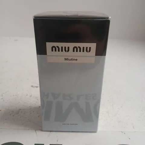 BOXED AND SEALED MIU MIU MIUTINE EAU DE PARFUM 100ML