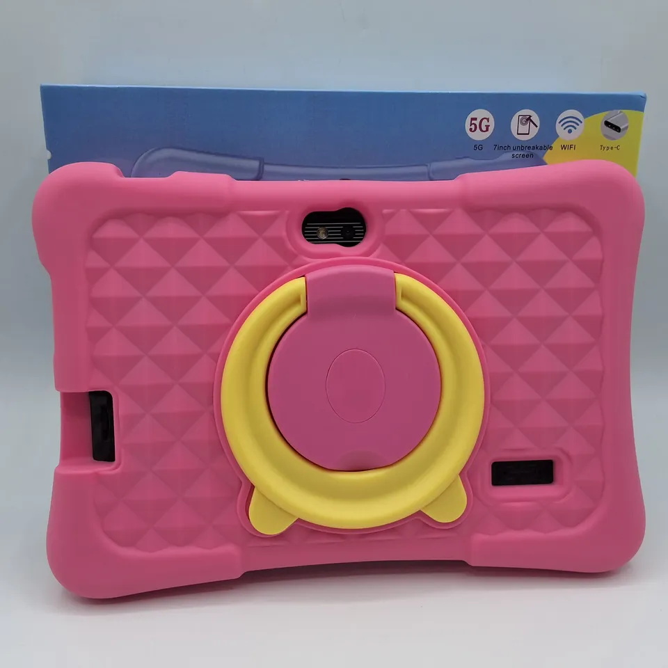 BOXED YALUDA 7" KIDS TABLET WITH PROTECTIVE PINK CASE