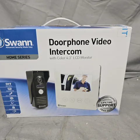 SWANN DOORPHONE VIDEO INTERCOM WITH 4.3IN LCD MONITOR – HOME SERIES