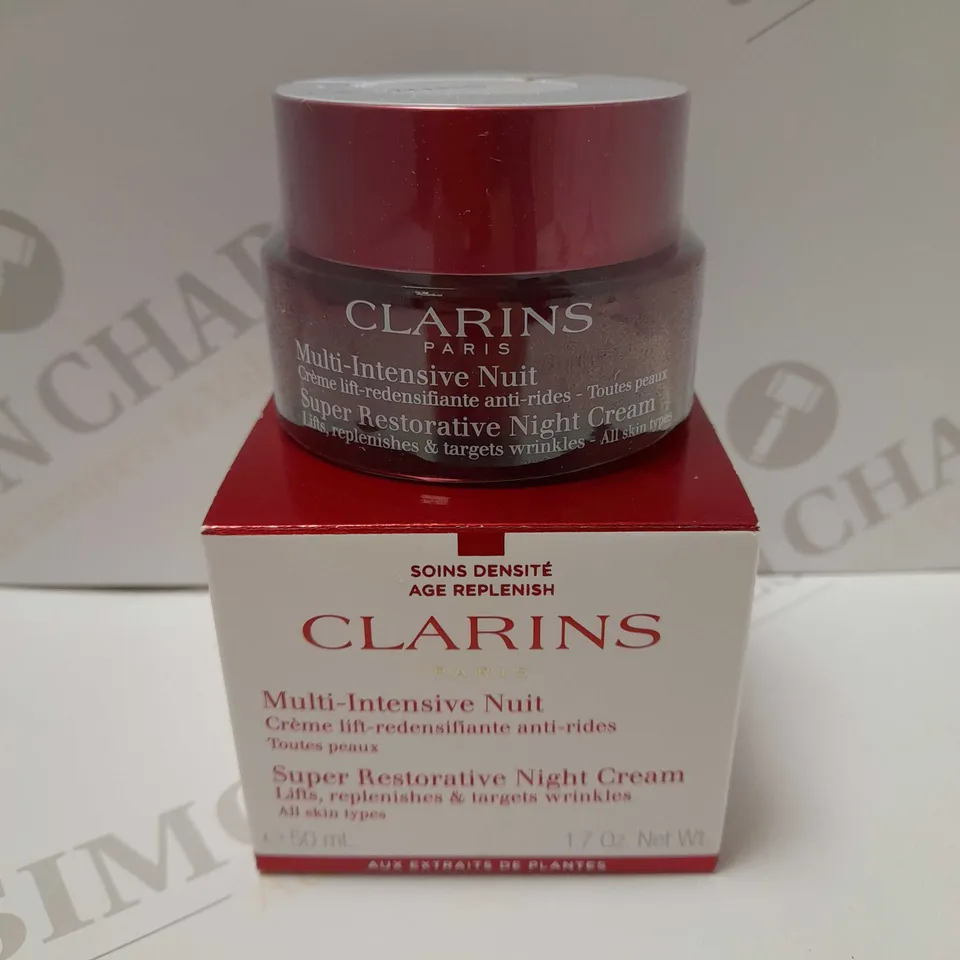 CLARINS SUPER RESTORATIVE NIGHT CREAM ALL SKIN TYPES 50ML