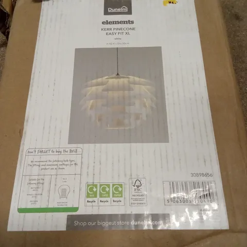 BOXED ELEMENTS KERR PINECONE LIGHT 